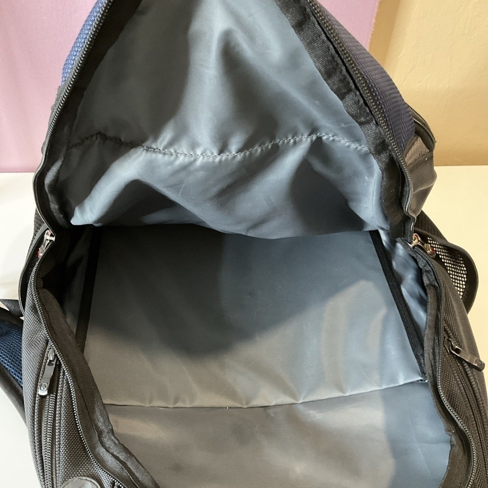 Wenger Swiss Gear Ibex 17-Inch Laptop Scansmart Backpack Bag Blue Travel School - Picture 8 of 13